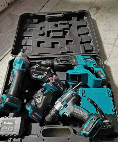 Makita Σετ Εργαλείων Μπαταρίας 36V 4 Τεμάχια Brushless Δραπανοκατσάβιδο Πιστολέτο Τροχός