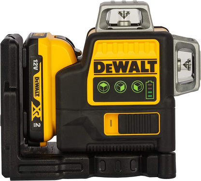 DEWALT DW089LG 12V MAX 3x360° Green Beam Line Laser – Self-Leveling Cross Line Laser με Μπαταρία XR 2.0Ah