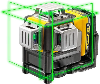 DEWALT DW089LG 12V MAX 3x360° Green Beam Line Laser – Self-Leveling Cross Line Laser με Μπαταρία XR 2.0Ah