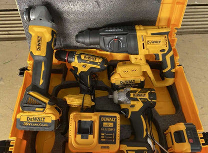 Dewalt Σετ Εργαλείων Μπαταρίας 24V 4 Τεμάχια Brushless Δραπανοκατσάβιδο Πιστολέτο Τροχός