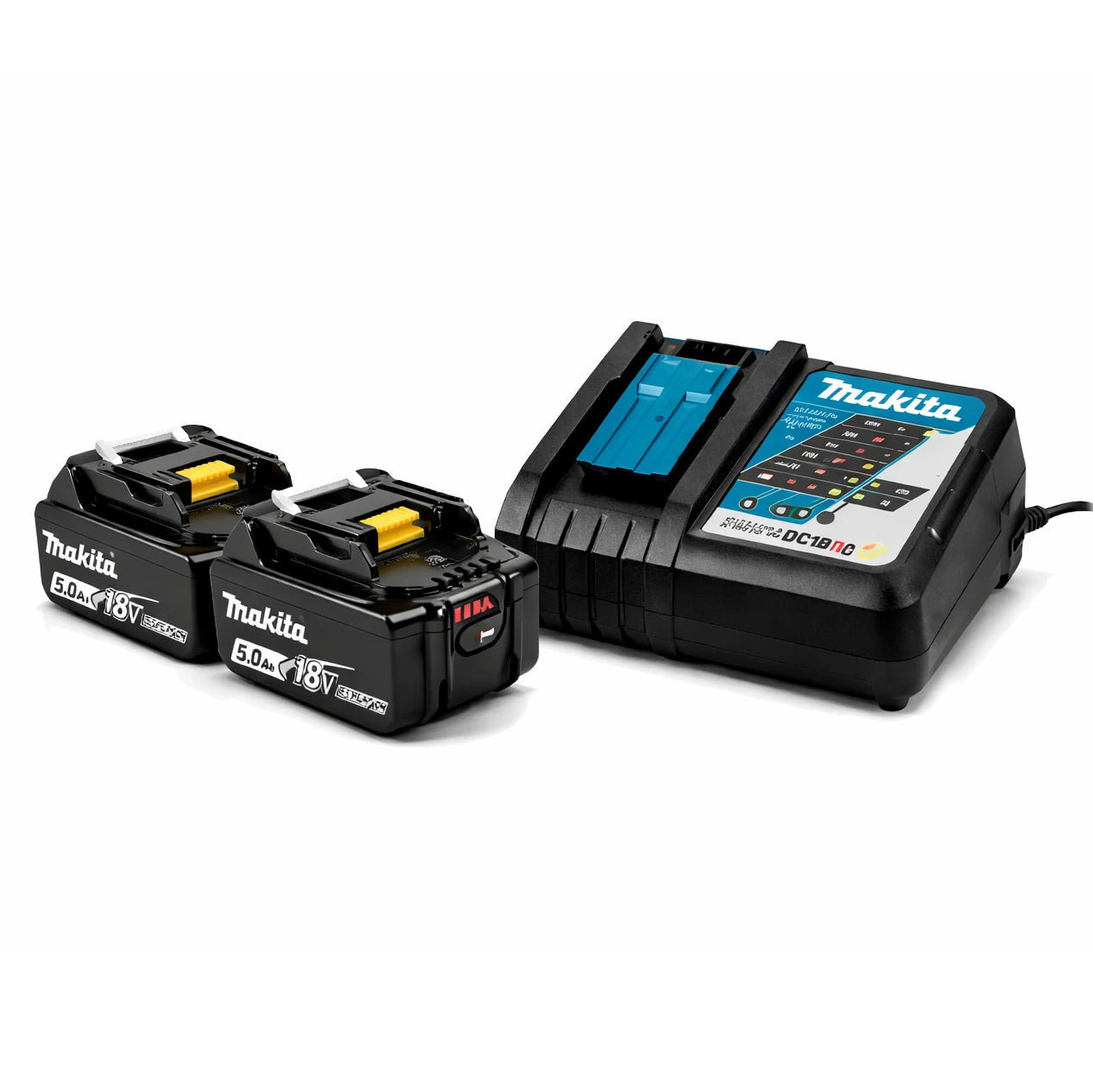 Makita Σετ Εργαλείων Μπαταρίας 18V 3 Τεμάχια Brushless Δραπανοκατσάβιδο Πιστολέτο Τροχός