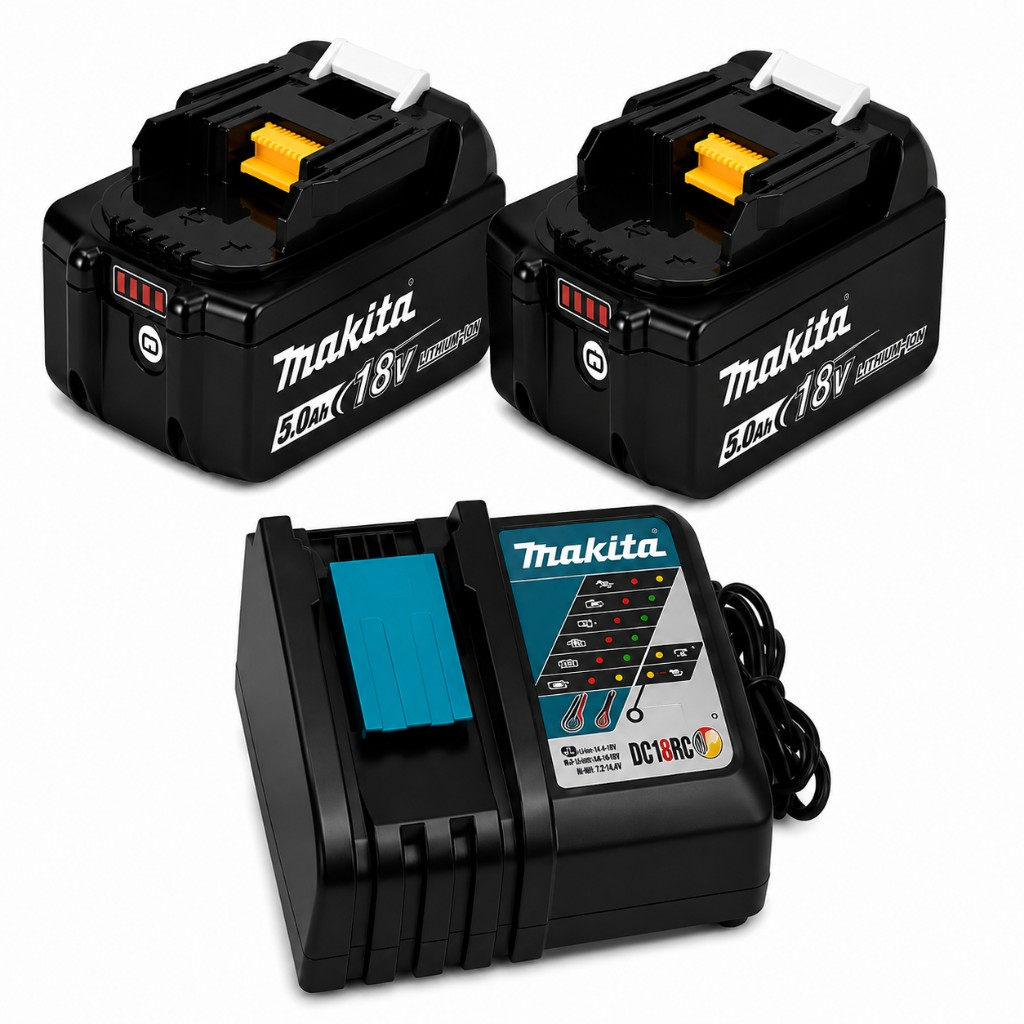 Makita Σετ Κήπου 18V 6 Τεμάχια – Φυσητήρας, Χορτοκοπτικό, Mini Αλυσοπρίονο & Ψαλίδα Κλαδέματος με 2 Μπαταρίες