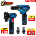 Makita Μίνι Γωνιακός Τροχός Μπαταρίας και Βιδολόγος με 2 μπαταρίες