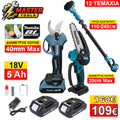 Makita PRO SET Κλαδέματος 18V – Ψαλίδα Μπαταρίας + Mini Πριόνι + Τηλεσκοπικό Κοντάρι Μπαταρίας – 2 Μπαταρίες