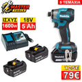 Makita Παλμικό Μπουλονόκλειδο 18V Brushless Impact Driver με 2x Μπαταρίες & Φορτιστή – Επαγγελματικό